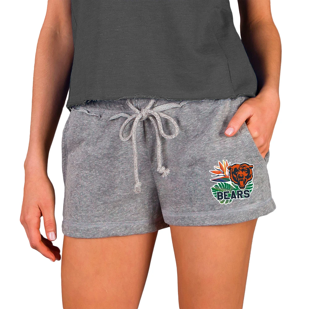 Women's Concepts Sport Gray Chicago Bears Mainstream Terry Shorts