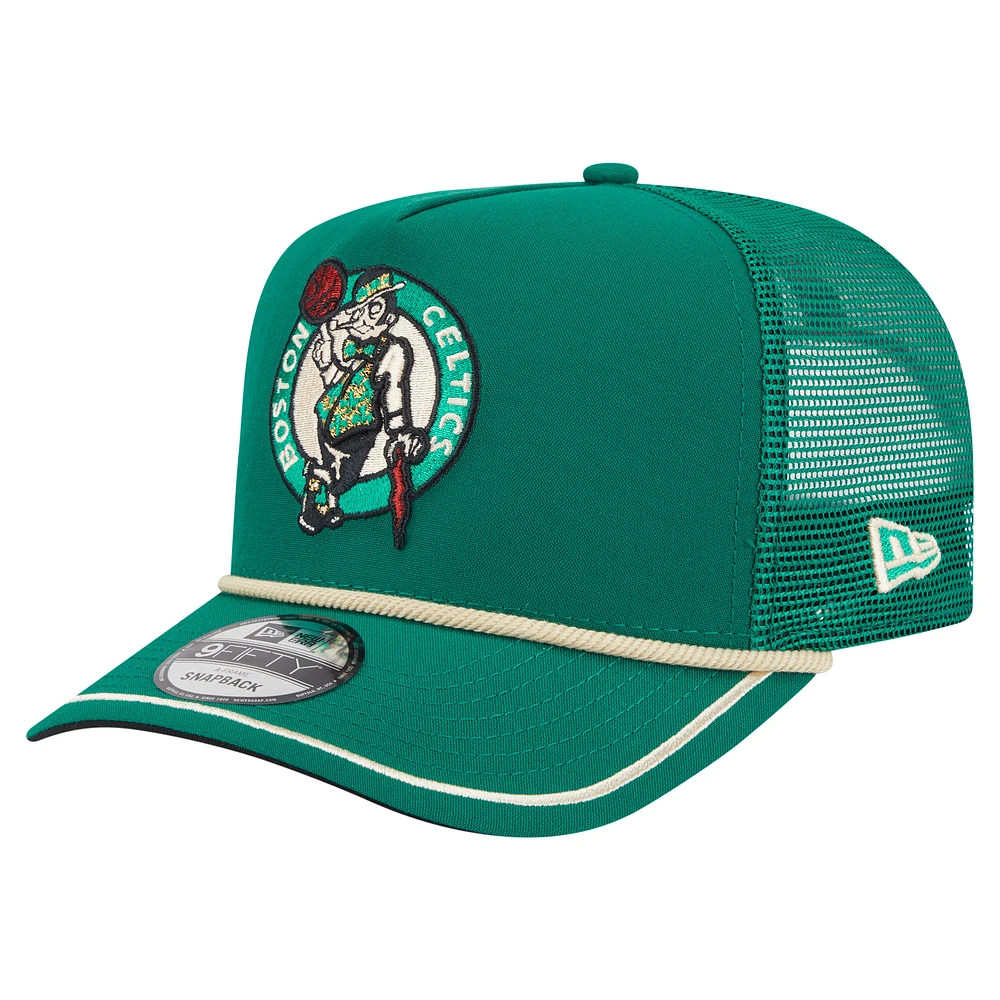 New Era Men's New Era Kelly Green Boston Celtics Vintage Team Rope