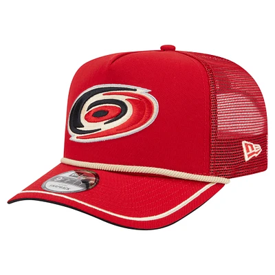 Men's New Era Red Carolina Hurricanes Vintage Team Rope A-Frame 9FIFTY Snapback Hat