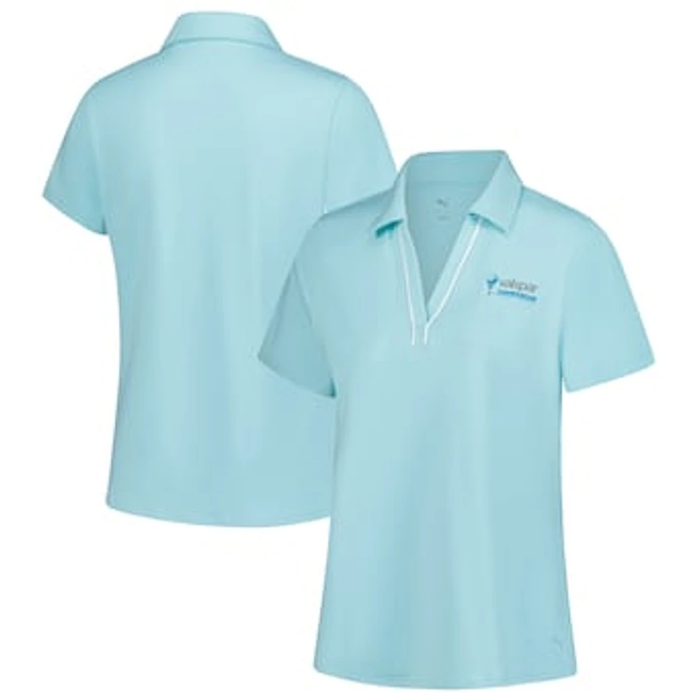 Women's Puma Aqua Valspar Championship Piped CLOUDSPUN Polo