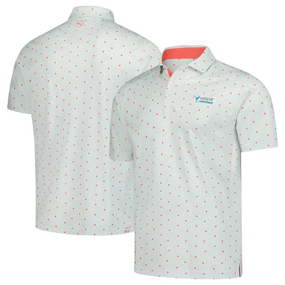 Men's Puma Aqua Valspar Championship Pique Botanic Polo