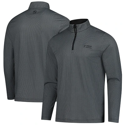 Men's Puma Black Valspar Championship Pure 2.0 Tile Quarter-Zip Pullover