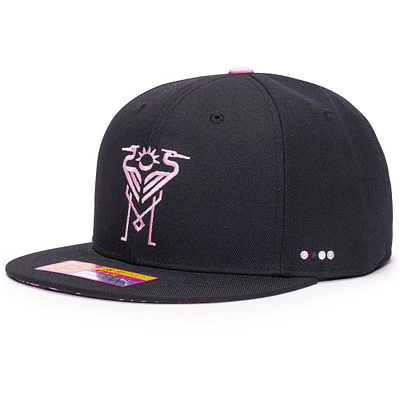 Men's Black Inter Miami CF Tahiti Adjustable Hat