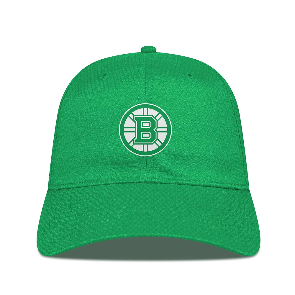 Men's Levelwear Kelly Green Boston Bruins Patch Matrix St. Patrick's Day Adjustable Hat