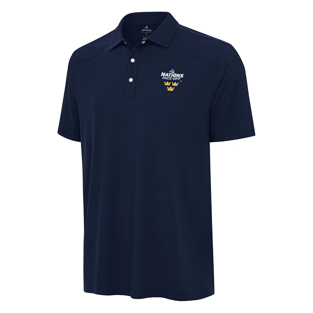 Men's Antigua Navy Sweden Hockey 2025 4 Nations Face Off Western Polo
