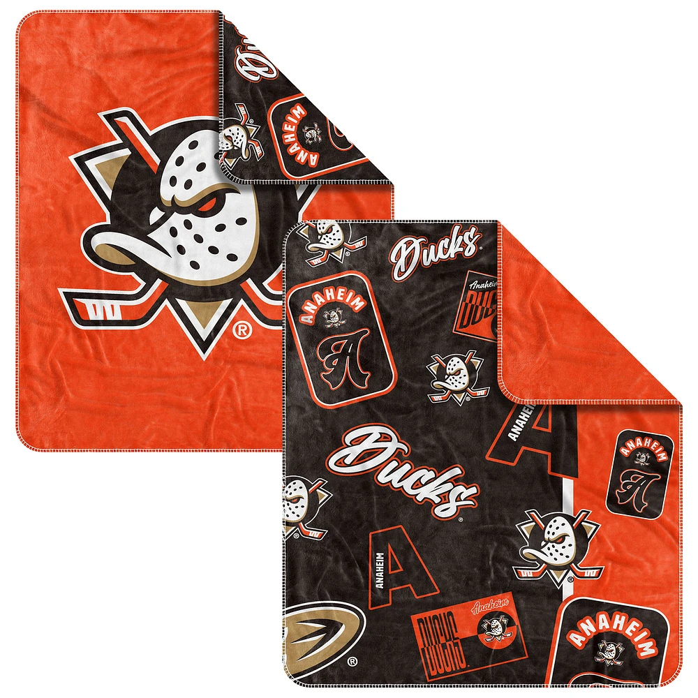 Anaheim Ducks 50" x 60" Dream Weave Throw Blanket