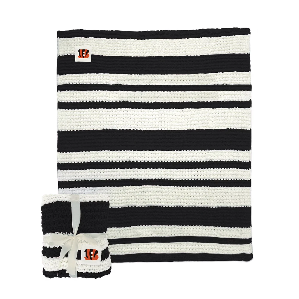 Cincinnati Bengals 50" x 60" Cable-Knit Throw Blanket