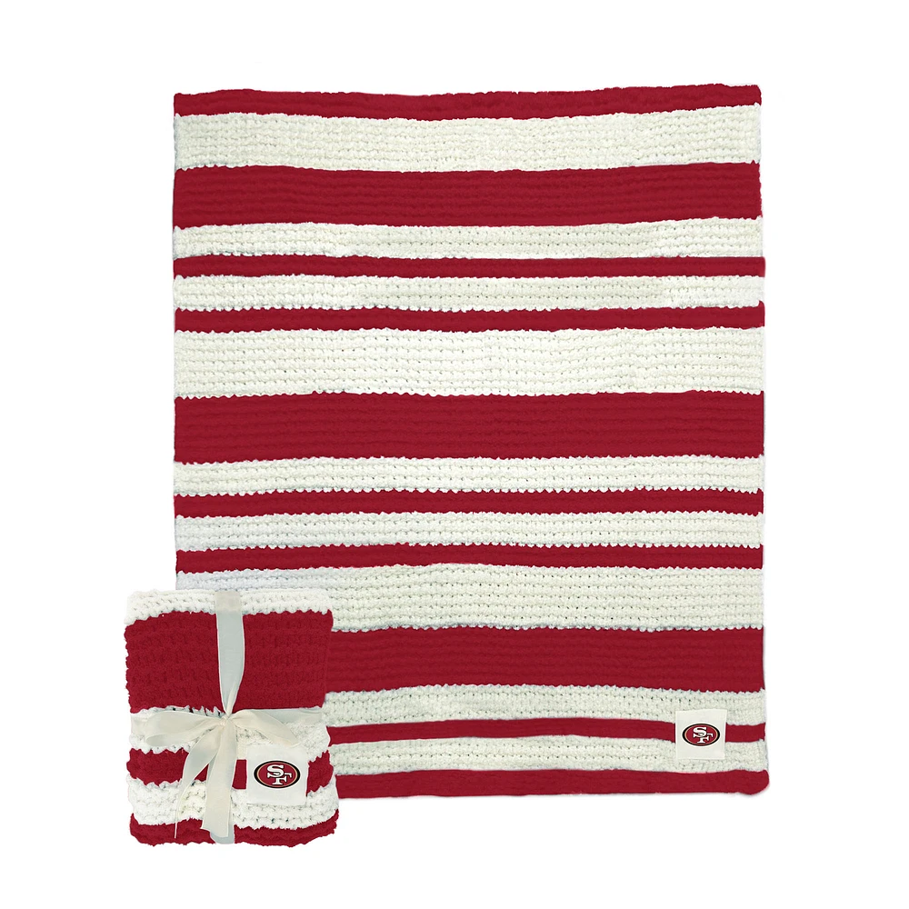 San Francisco 49ers 50" x 60" Cable-Knit Throw Blanket