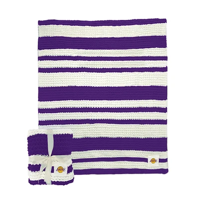 Los Angeles Lakers 50" x 60" Cable-Knit Throw Blanket