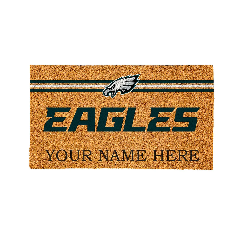 Philadelphia Eagles 28" x 16" Personalized Team Logo Outdoor Coir Mat
