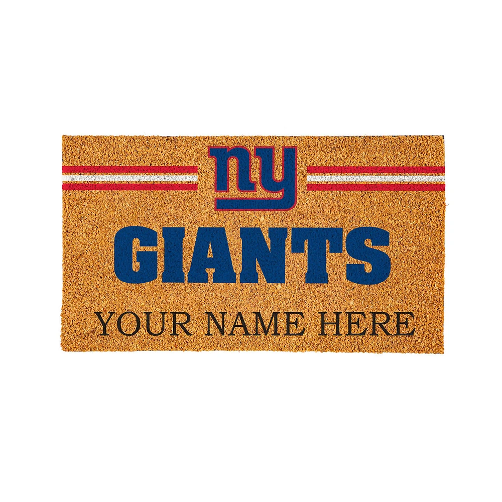 New York Giants 28" x 16" Personalized Team Logo Outdoor Coir Mat