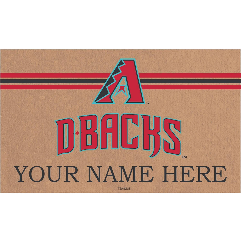 Arizona Diamondbacks 28" x 16" Personalized Team Logo Outdoor Coir Mat