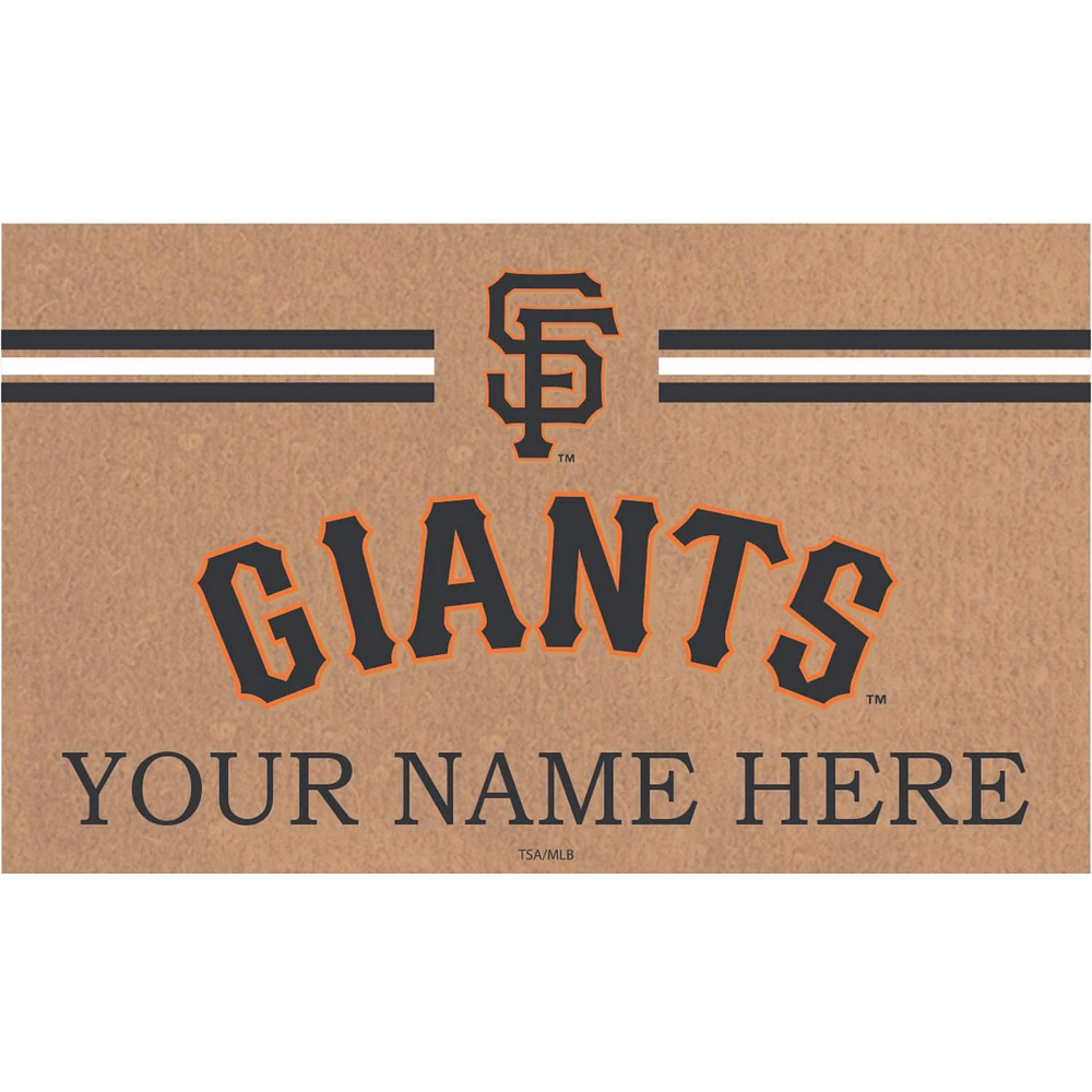 San Francisco Giants 28" x 16" Personalized Team Logo Outdoor Coir Mat
