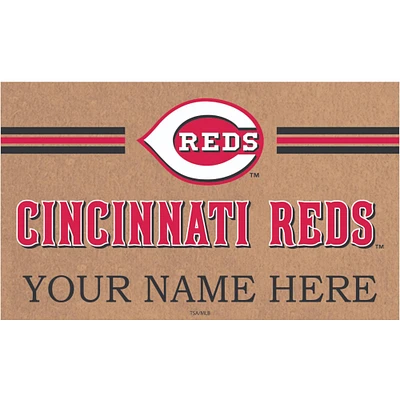 Cincinnati Reds 28" x 16" Personalized Team Logo Outdoor Coir Mat