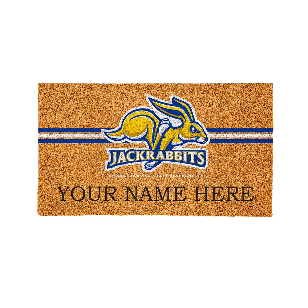 South Dakota State Jackrabbits 28" x 16" Personalized Team Logo Outdoor Coir Mat