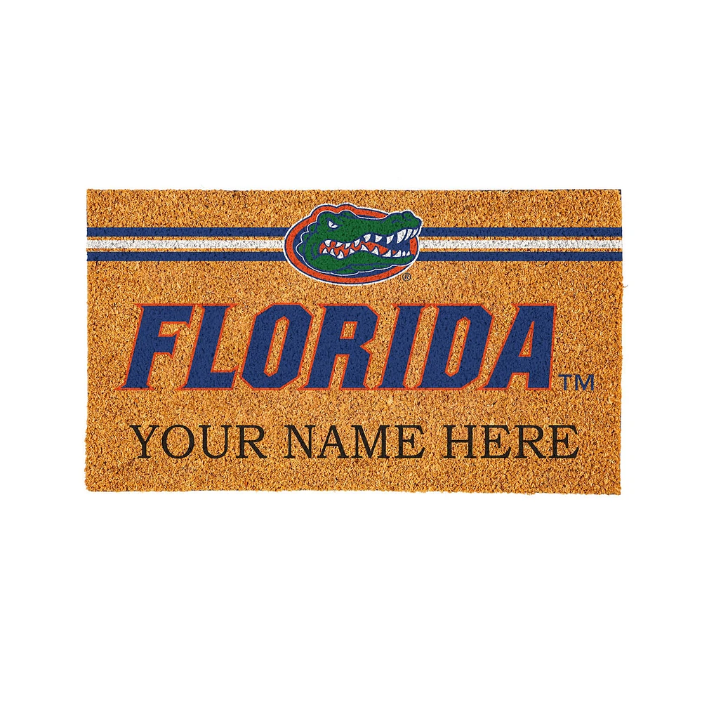 Florida Gators 28" x 16" Personalized Team Logo Outdoor Coir Mat