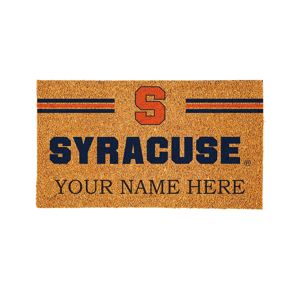 Syracuse Orange 28" x 16" Personalized Team Logo Outdoor Coir Mat