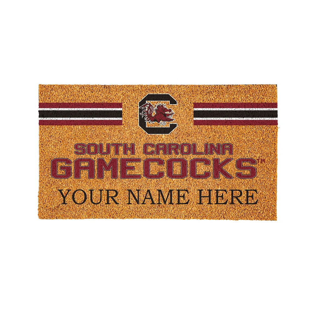 South Carolina Gamecocks 28" x 16" Personalized Team Logo Outdoor Coir Mat