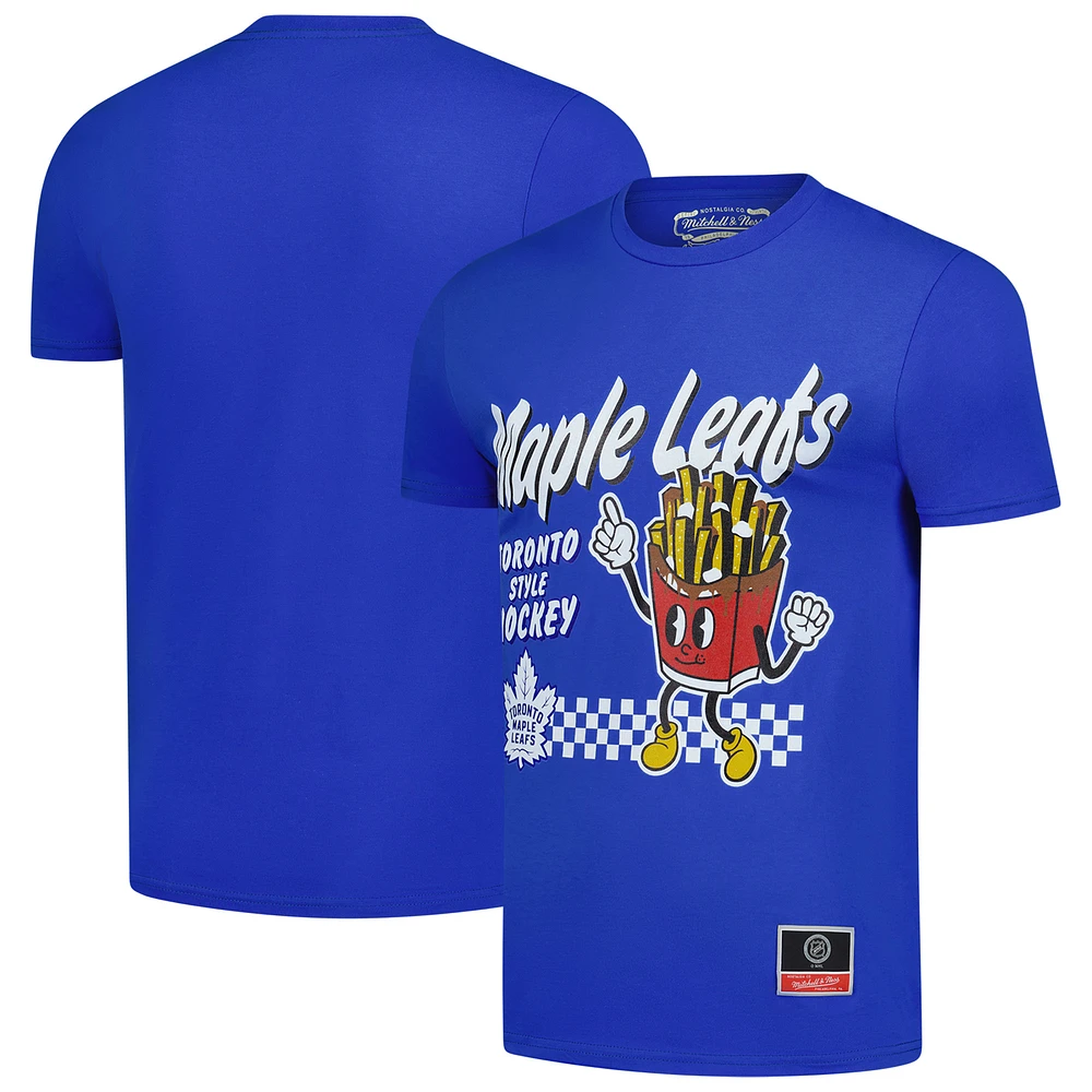 Men's Mitchell & Ness Blue Toronto Maple Leafs Local Food T-Shirt