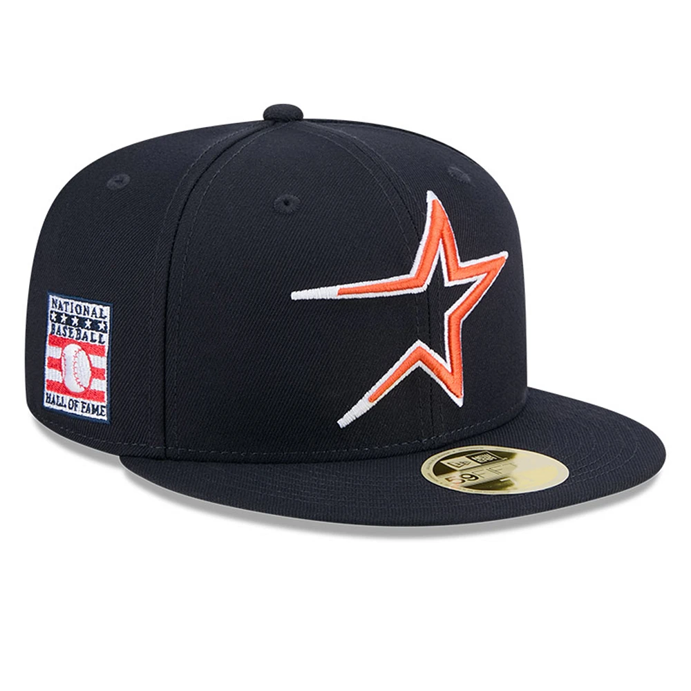Men's New Era Navy Houston Astros Baseball Hall of Fame 59FIFTY Fitted Hat