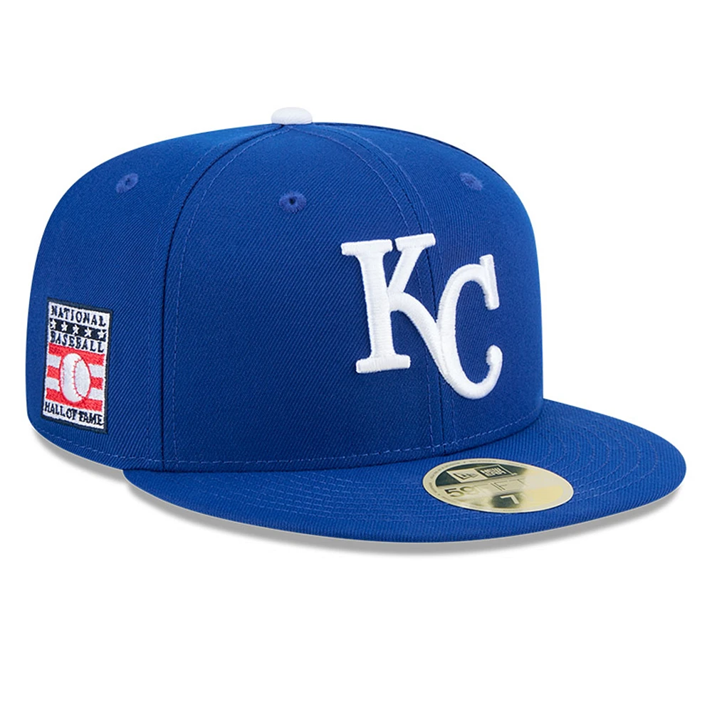 Men's New Era Royal Kansas City Royals Baseball Hall of Fame 59FIFTY Fitted Hat