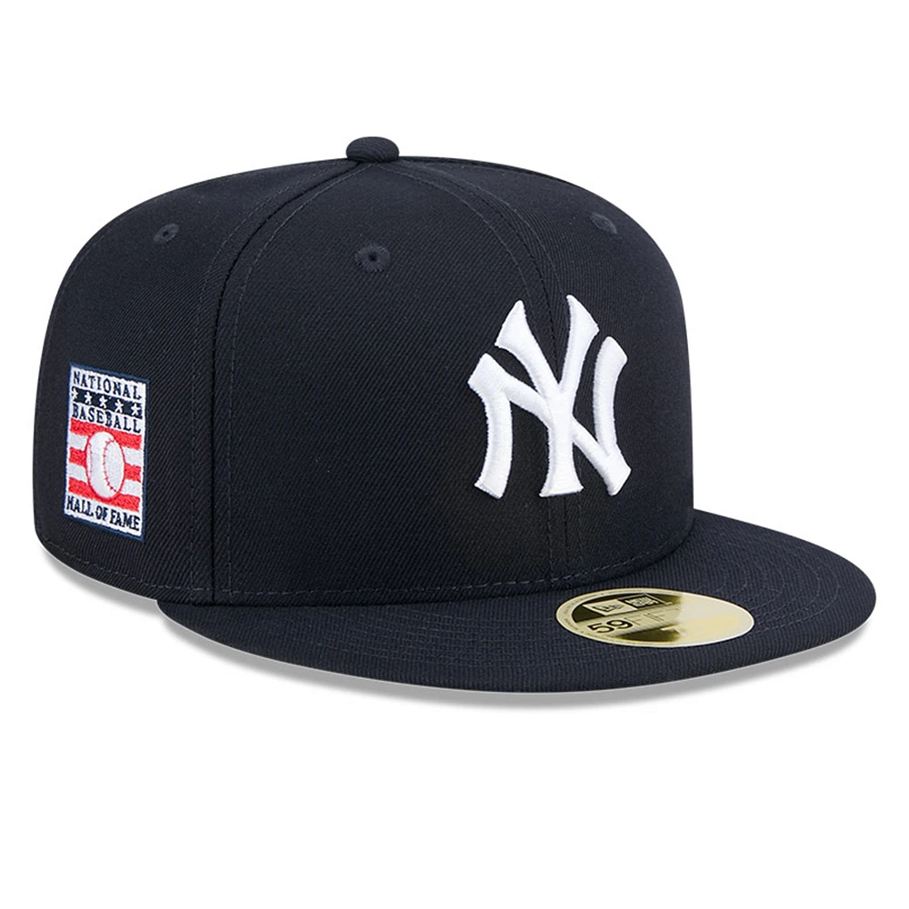 Men's New Era Navy York Yankees Baseball Hall of Fame 59FIFTY Fitted Hat