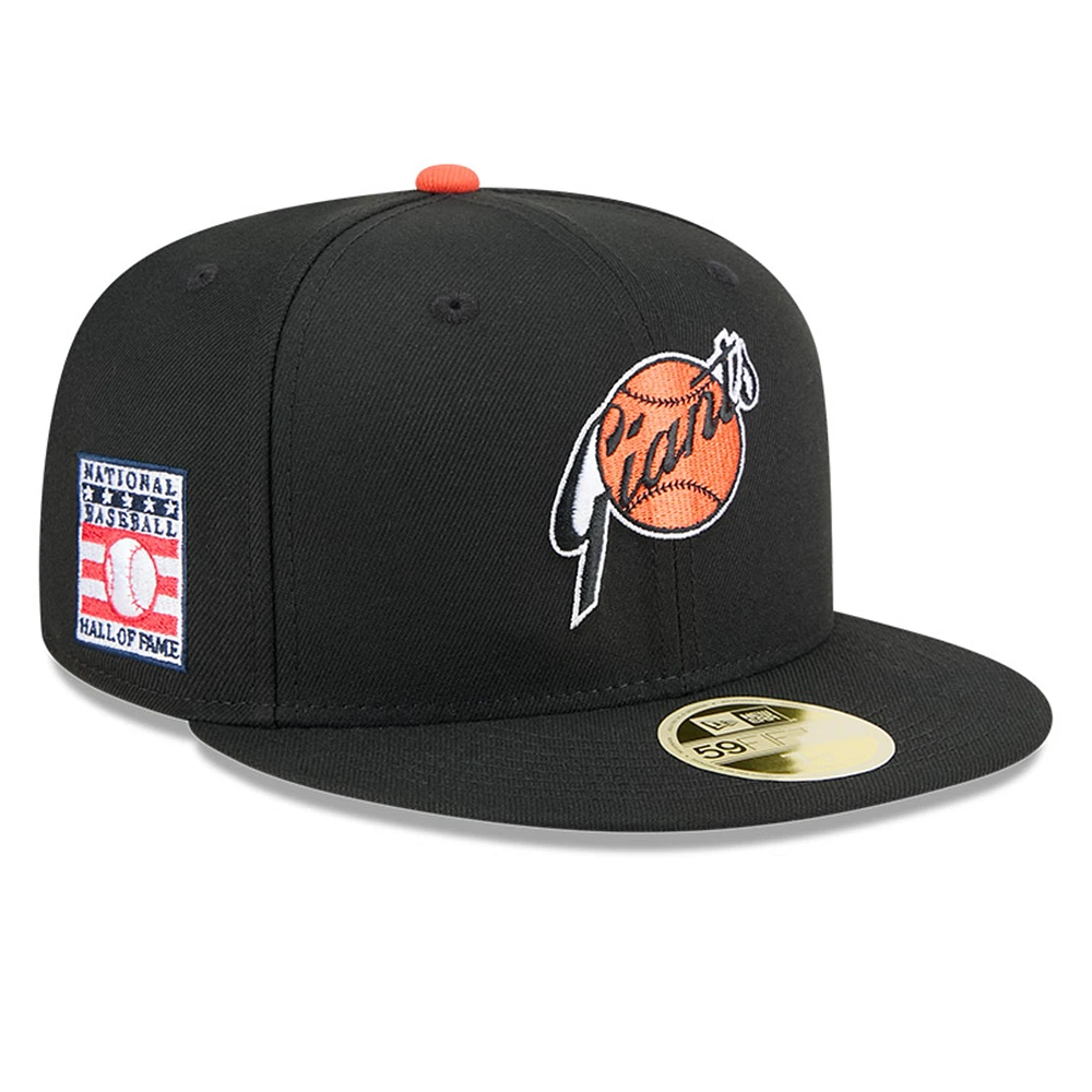 Men's New Era Black San Francisco Giants Baseball Hall of Fame 59FIFTY Fitted Hat