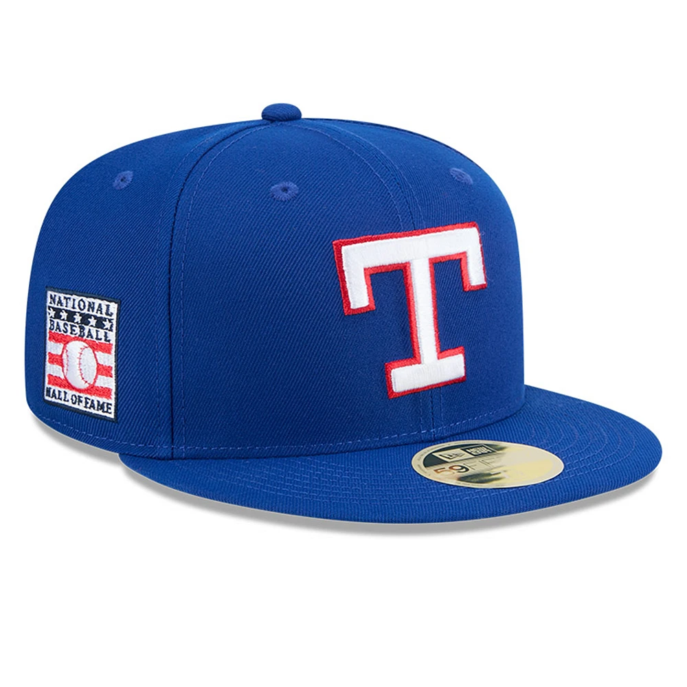 Men's New Era Royal Texas Rangers Baseball Hall of Fame 59FIFTY Fitted Hat