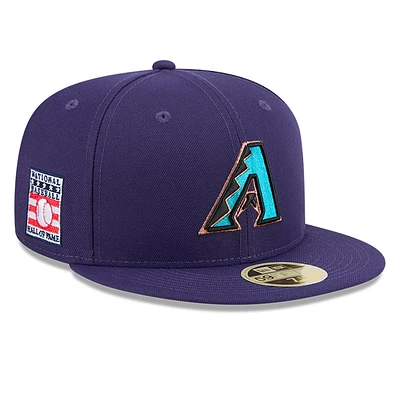 Men's New Era Purple Arizona Diamondbacks Baseball Hall of Fame 59FIFTY Fitted Hat