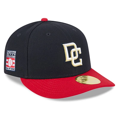 Men's New Era Navy/Red Washington Nationals Baseball Hall of Fame 59FIFTY Low Profile Fitted Hat