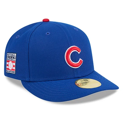 Men's New Era Royal Chicago Cubs Baseball Hall of Fame 59FIFTY Low Profile Fitted Hat