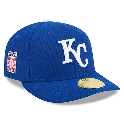 Men's New Era Royal Kansas City Royals Baseball Hall of Fame 59FIFTY Low Profile Fitted Hat