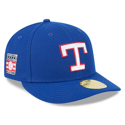 Men's New Era Royal Texas Rangers Baseball Hall of Fame 59FIFTY Low Profile Fitted Hat