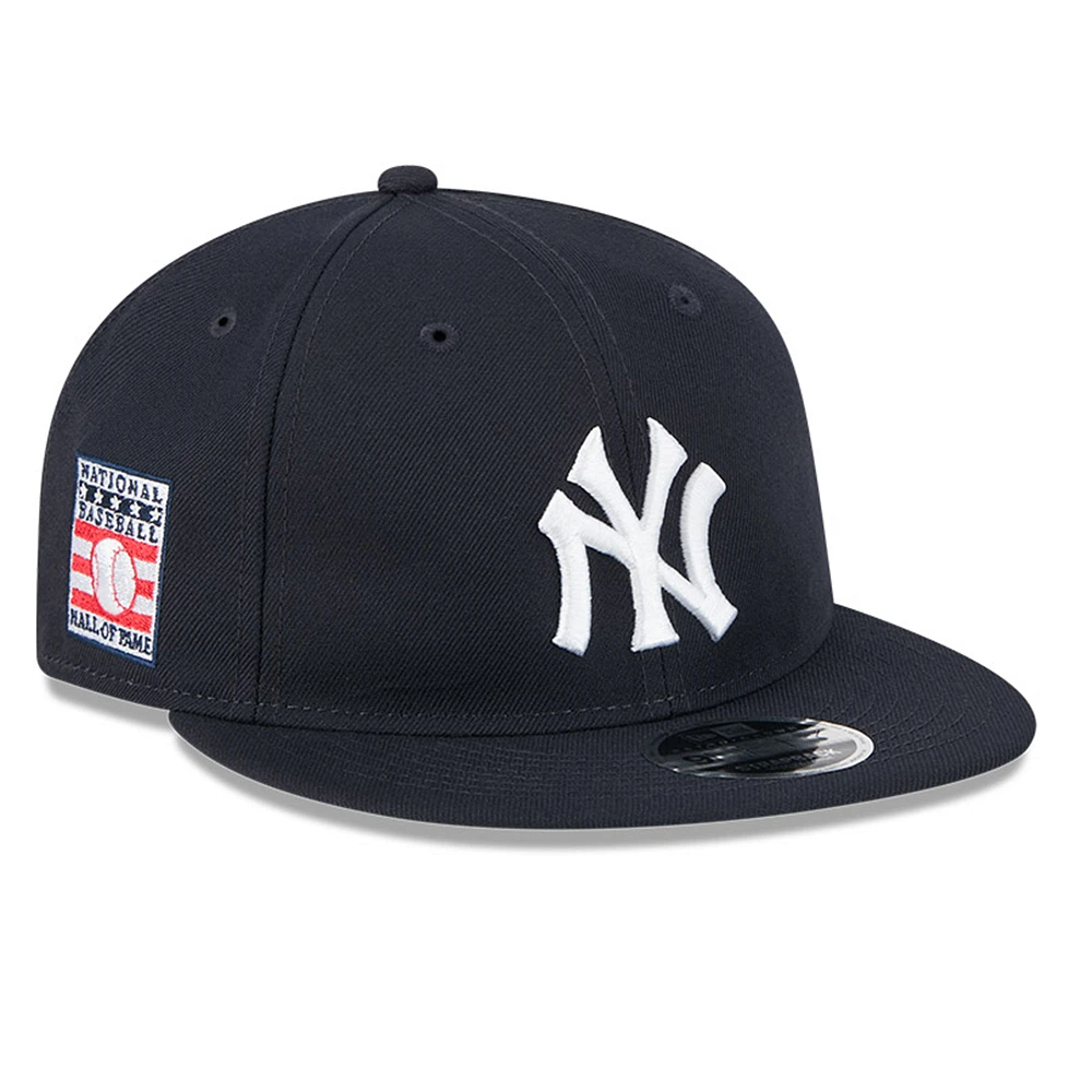 Men's New Era Navy York Yankees Baseball Hall of Fame Retro Crown 9FIFTY Adjustable Hat