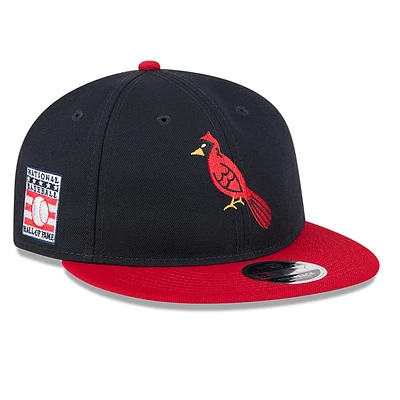 Men's New Era Navy/Red St. Louis Cardinals Baseball Hall of Fame Retro Crown 9FIFTY Adjustable Hat