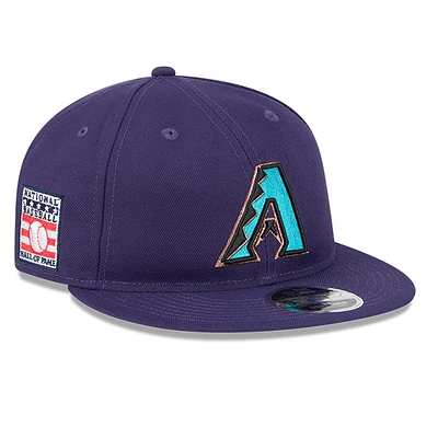 Men's New Era Purple Arizona Diamondbacks Baseball Hall of Fame Retro Crown 9FIFTY Adjustable Hat