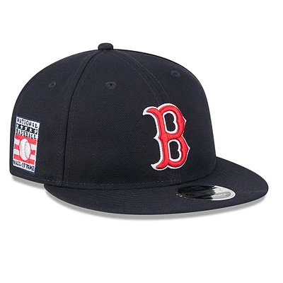 Men's New Era Navy Boston Red Sox Baseball Hall of Fame Retro Crown 9FIFTY Adjustable Hat