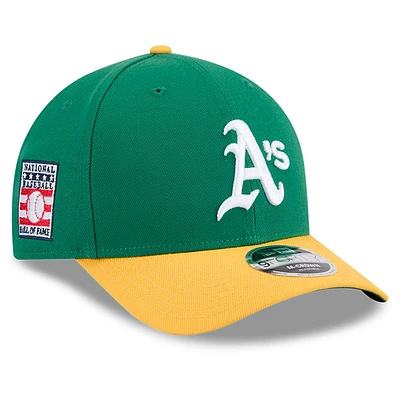 Men's New Era Green/Gold Athletics Baseball Hall of Fame 9FORTY M-Crown Adjustable Hat