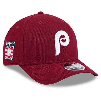 Men's New Era Maroon Philadelphia Phillies Baseball Hall of Fame 9FORTY M-Crown Adjustable Hat