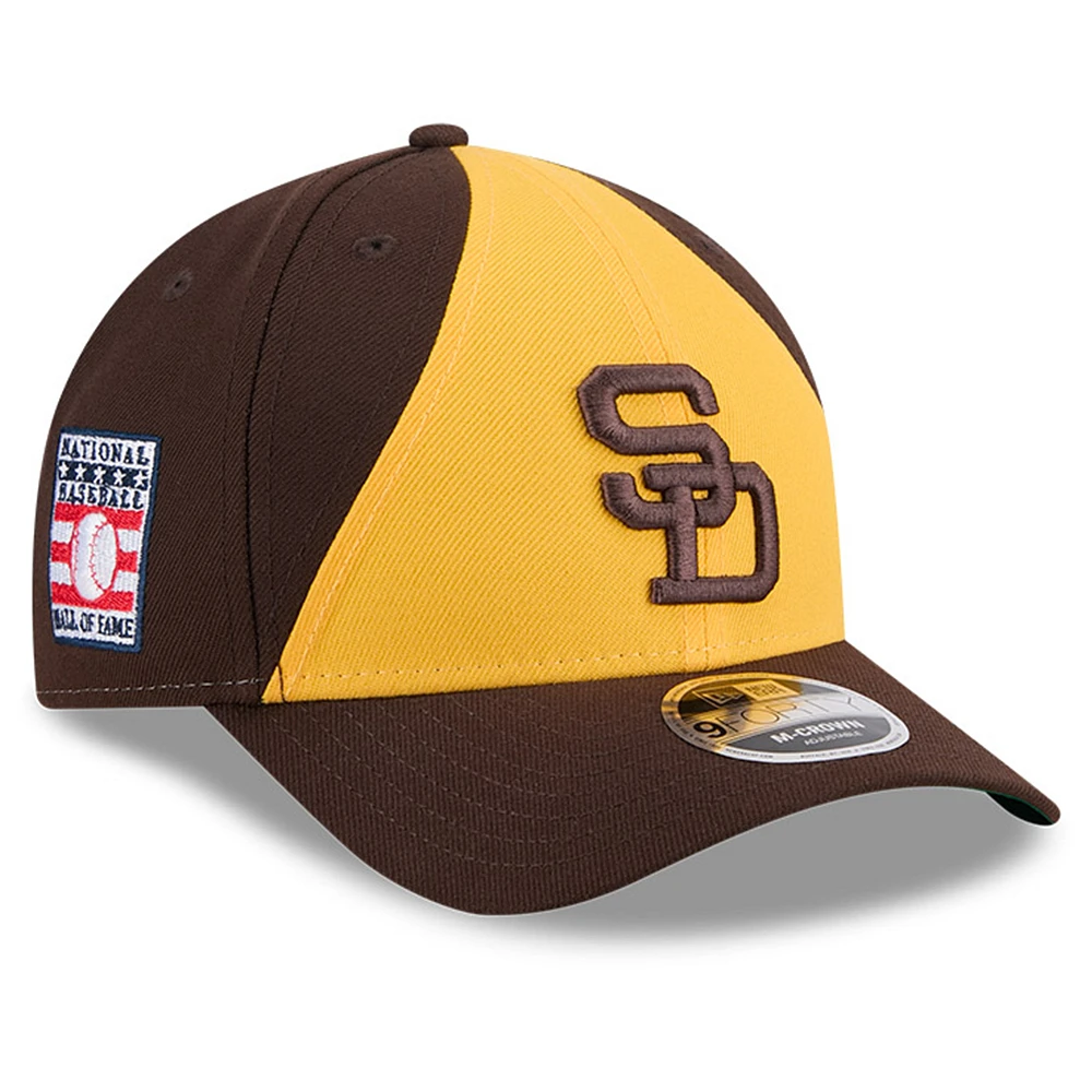 Men's New Era Brown/Gold San Diego Padres Baseball Hall of Fame 9FORTY M-Crown Adjustable Hat