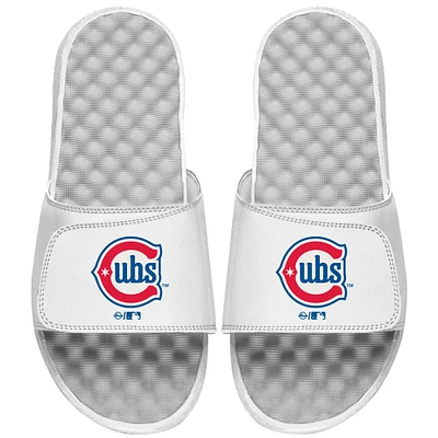 Unisex ISlide White Chicago Cubs Alternate Logo Slide Sandals