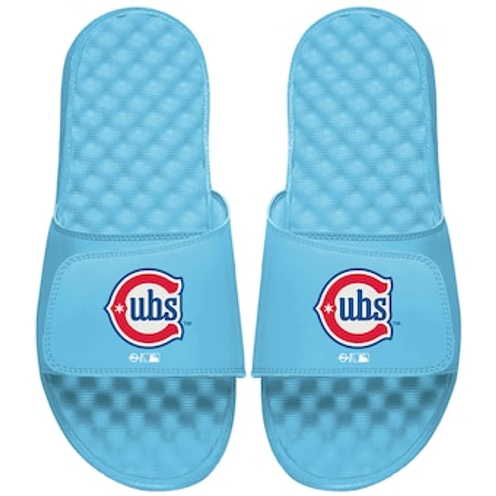 Unisex ISlide Light Blue Chicago Cubs Alternate Logo Slide Sandals