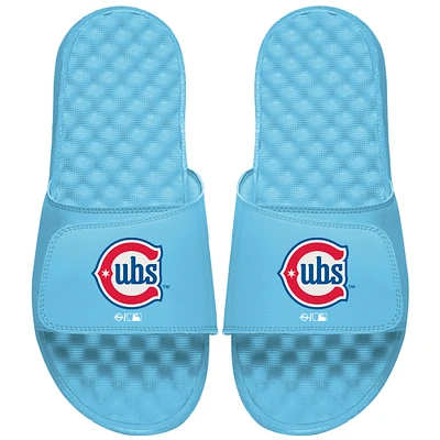 Unisex ISlide Light Blue Chicago Cubs Alternate Logo Slide Sandals