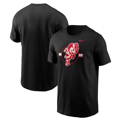 Men's Nike Black Ohio State Buckeyes Man-To-Man Hockey T-Shirt