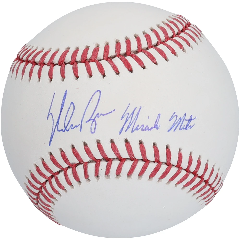 Nolan Ryan New York Mets Autographed Baseball with "Miracle Mets" Inscription
