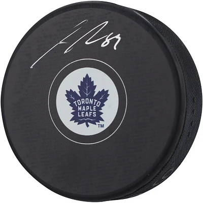 Nick Robertson Toronto Maple Leafs Autographed Hockey Puck