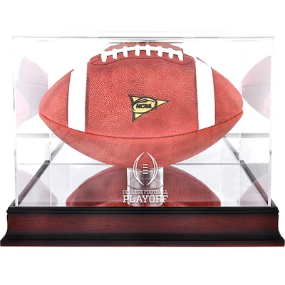 College Football Playoff Mahogany Football Display Case