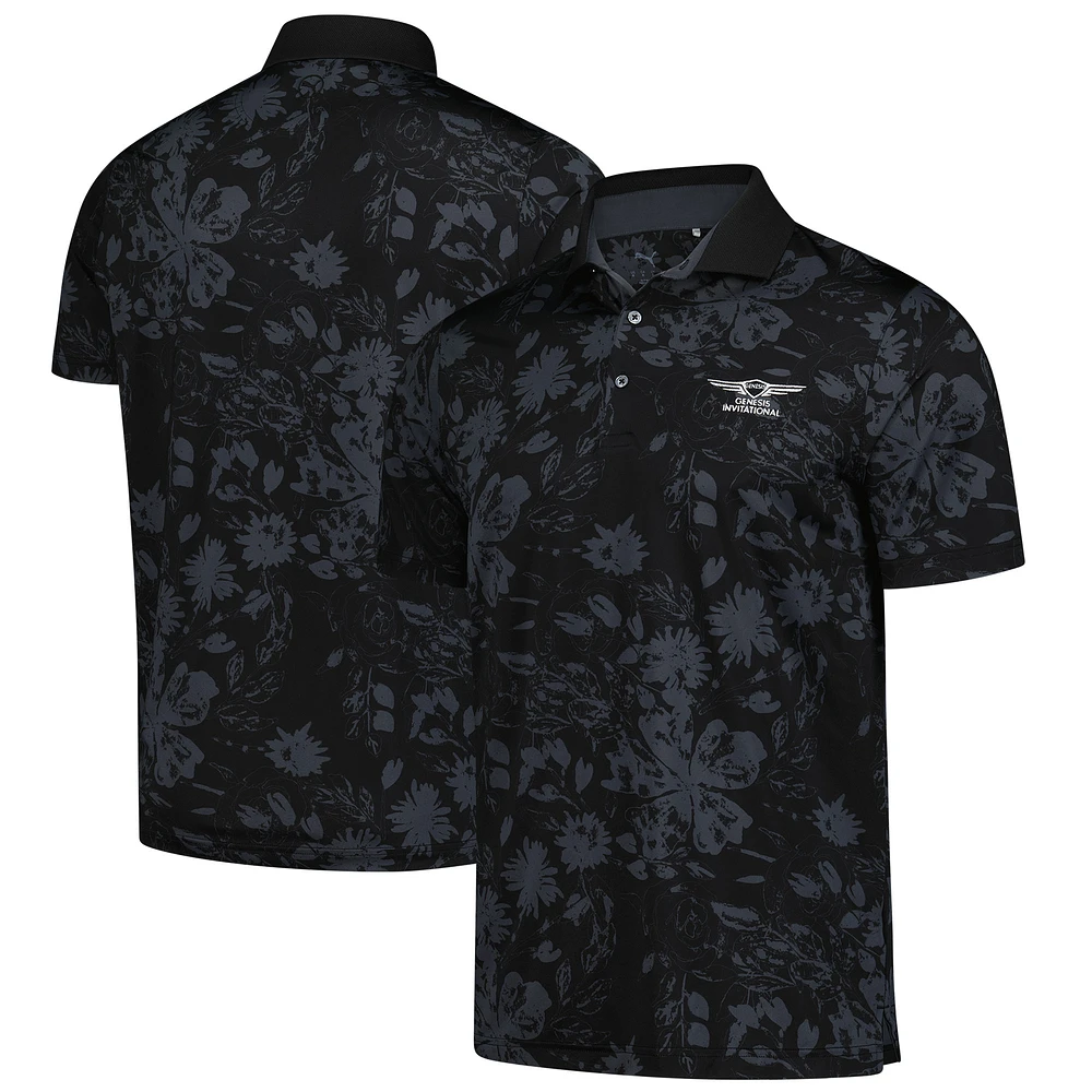 Men's Puma Black Genesis Invitational Rose MATTR Polo