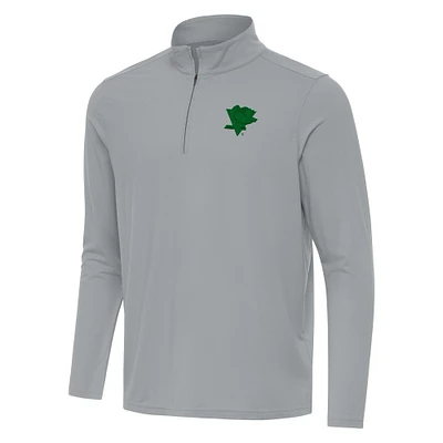 Men's Antigua Pittsburgh Penguins St. Patrick Intent Quarter-Zip Pullover Top