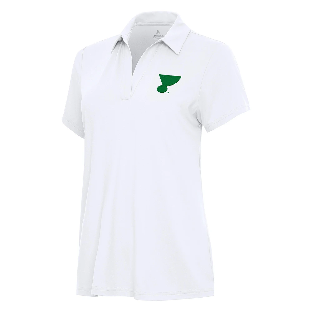 Women's Antigua St. Louis Blues Patrick Era V-Neck Polo